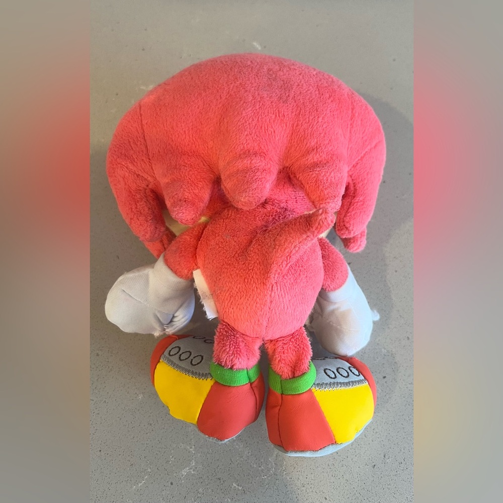 Sonic The Hedgehog 9 Inch Plush Knuckles 30th Anniversary Jakks Stuffed Toy - Picture 7 of 9